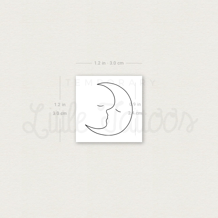 Moon Kiss Temporary Tattoo - Set of 3