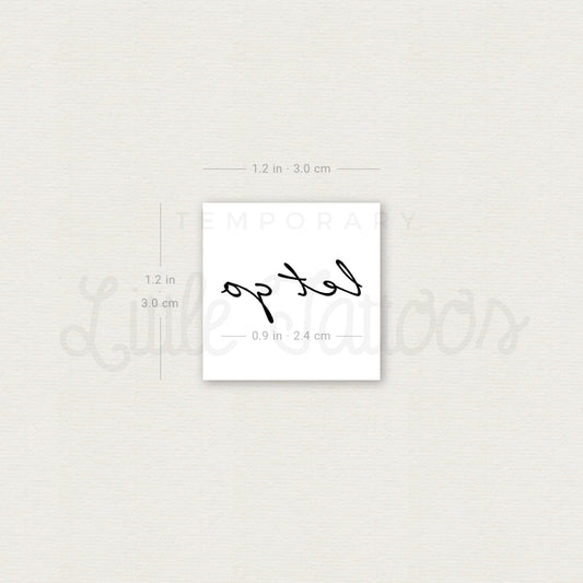 Let Go Temporary Tattoo - Set of 3
