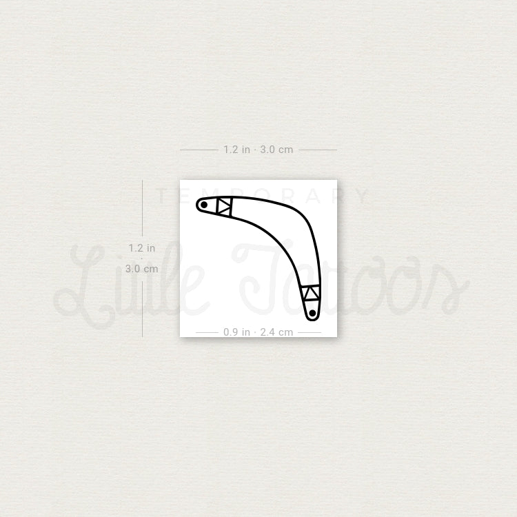 Boomerang Temporary Tattoo - Set of 3