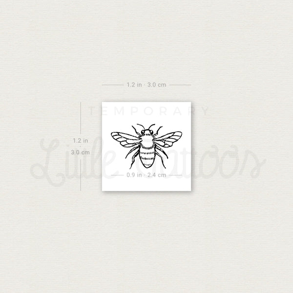 Honeybee Temporary Tattoo - Set of 3