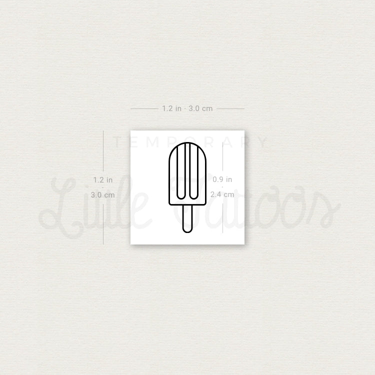 Popsicle Temporary Tattoo - Set of 3