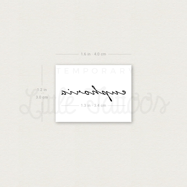 Euphoria Temporary Tattoo - Set of 3