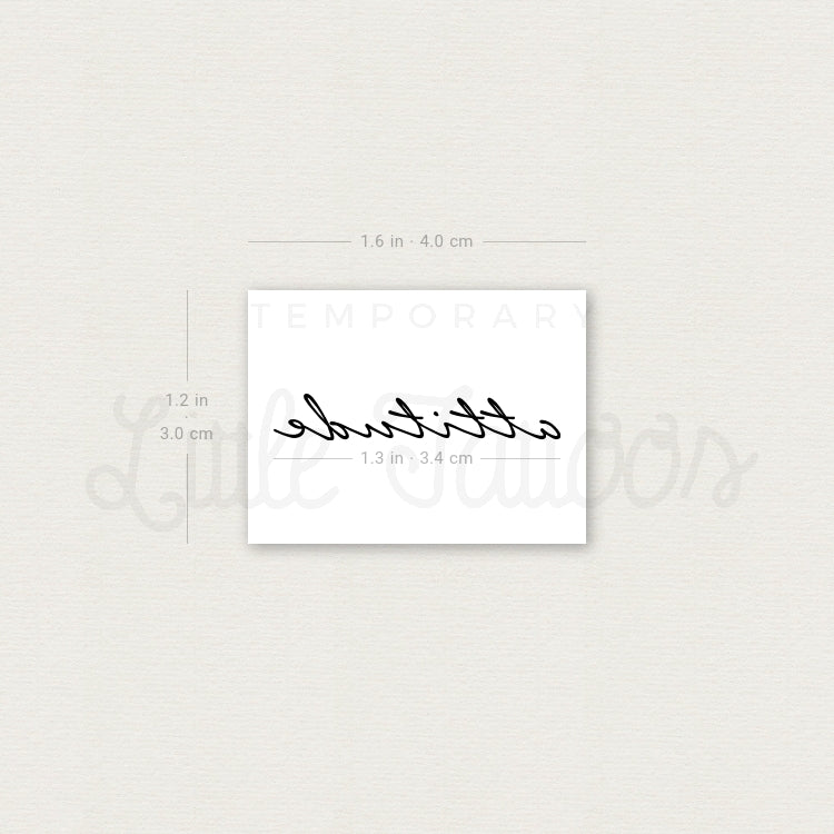 Attitude Temporary Tattoo - Set of 3