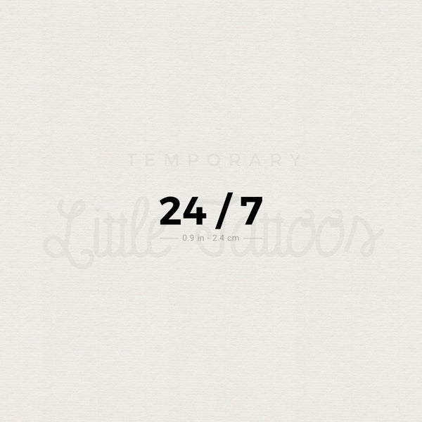 24/7 Temporary Tattoo - Set of 3