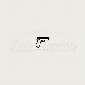 Hailey Gun Temporary Tattoo - Set of 3