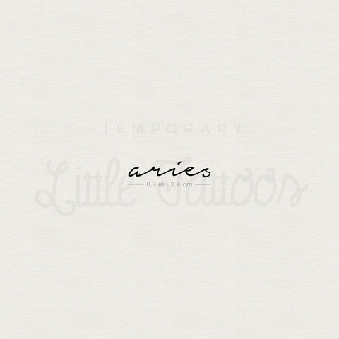 Aries Temporary Tattoo - Set of 3