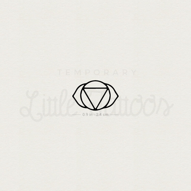 Ajna Chakra Temporary Tattoo - Set of 3