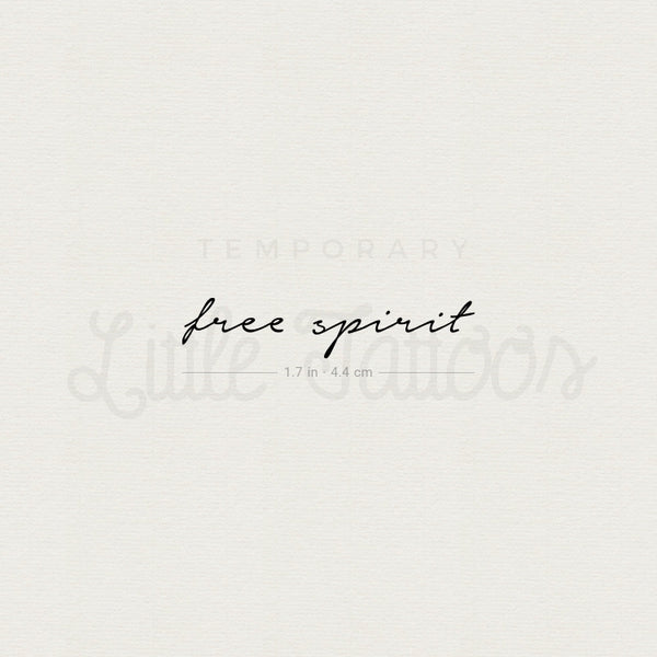 Free Spirit Temporary Tattoo - Set of 3