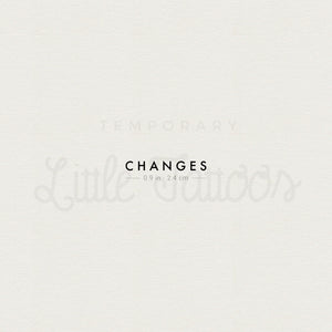 Changes Temporary Tattoo - Set of 3
