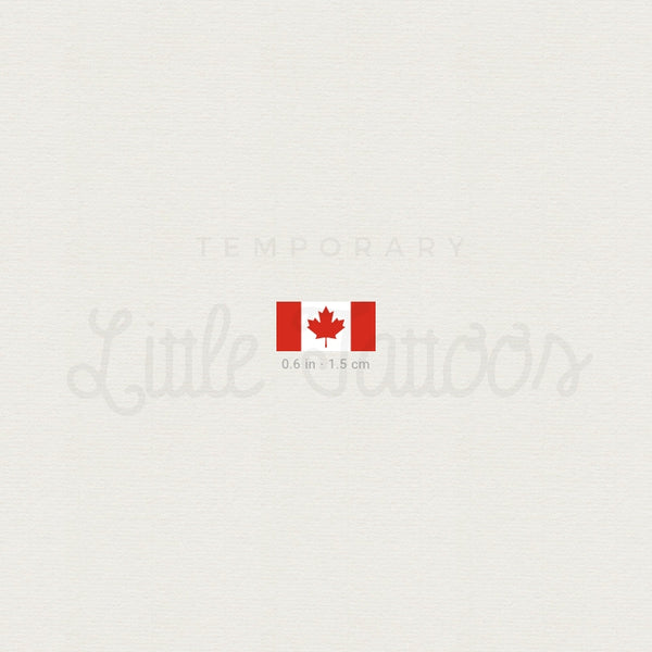 Canada Flag Temporary Tattoo - Set of 3