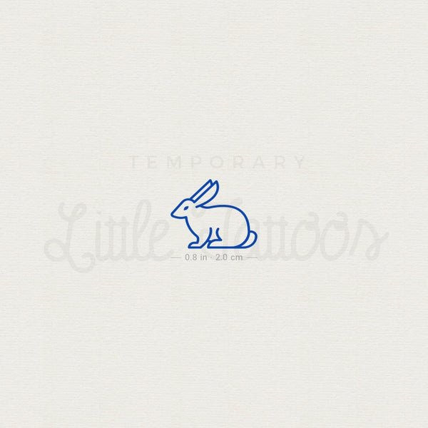 Water Rabbit Temporary Tattoo - Set of 3