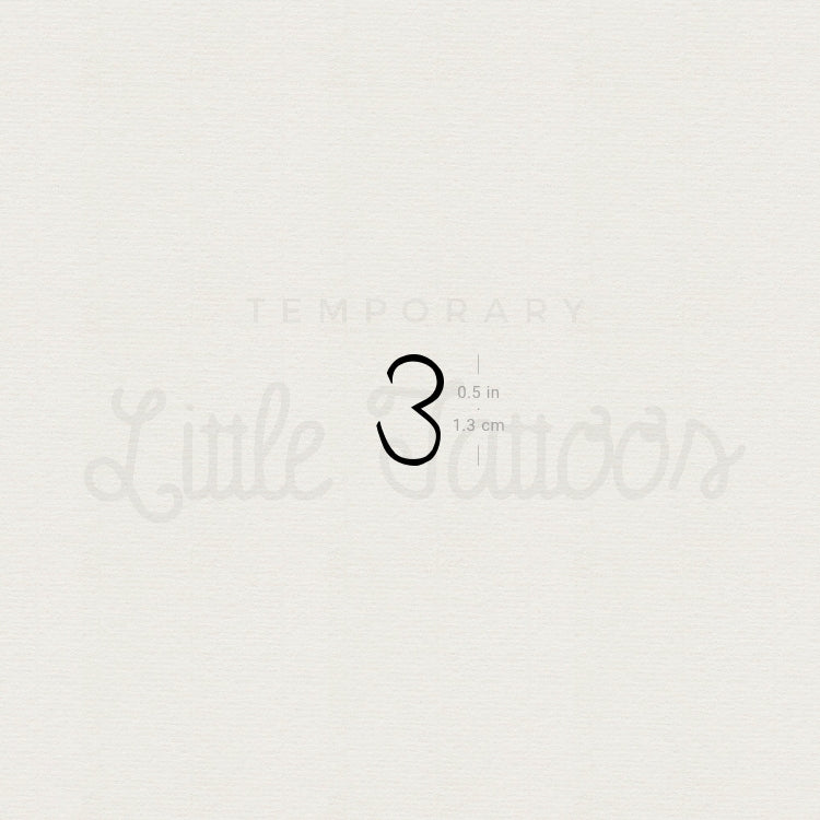 3 Temporary Tattoo - Set of 3