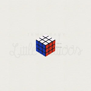 Rubik's Cube Temporary Tattoo - Set of 3