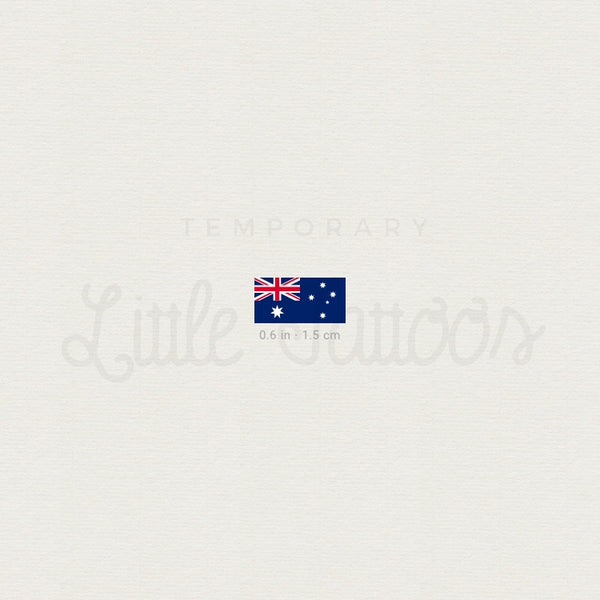 Australia Flag Temporary Tattoo - Set of 3 – Little Tattoos