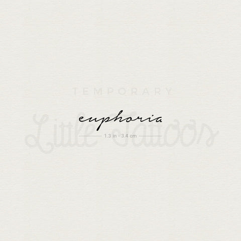 Euphoria Temporary Tattoo - Set of 3