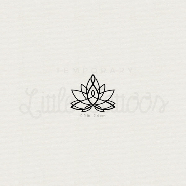 Motherhood Lotus Temporary Tattoo - Set of 3
