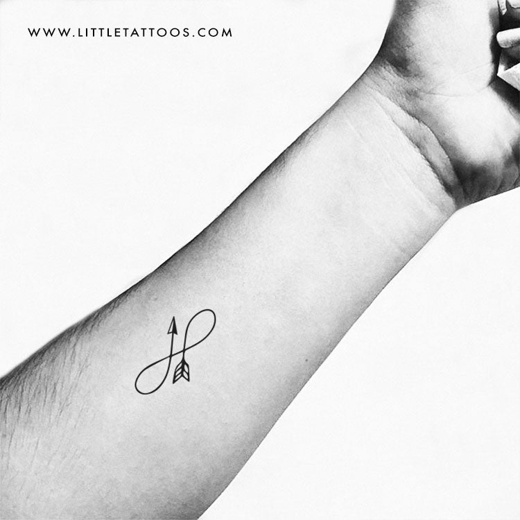 Tatuaje temporal de flecha infinita (juego de 3)