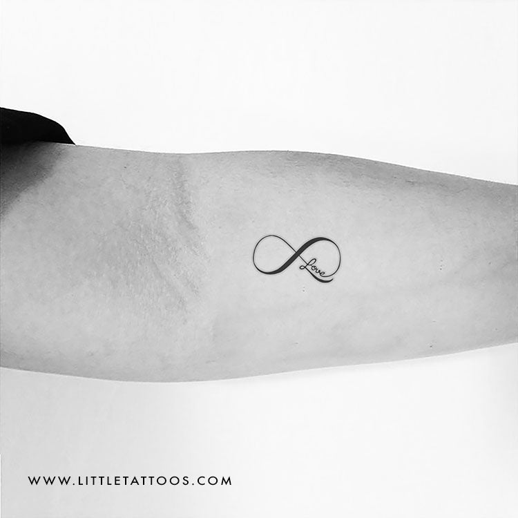 Tatuaje temporal del símbolo del infinito - Juego de 3