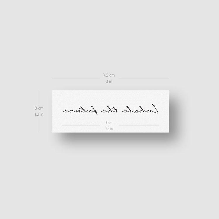 Inhale The Future Exhale The Past Temporary Tattoo - Set of 3+3