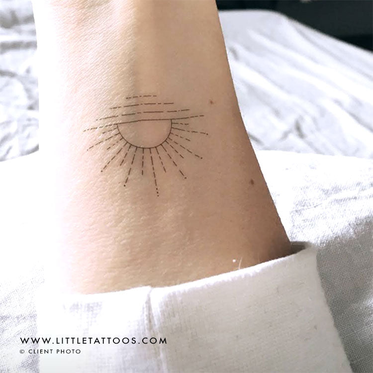 Sunset by Jakenowicz Temporary Tattoo - Set of 3