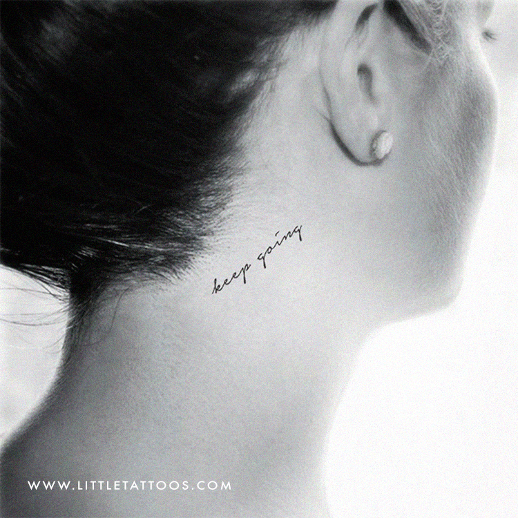 Keep Going Temporary Tattoo - Set of 3