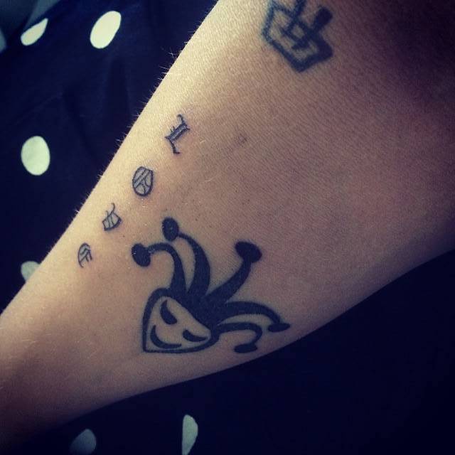 Gothic “Love” Temporary Tattoo - Set of 3