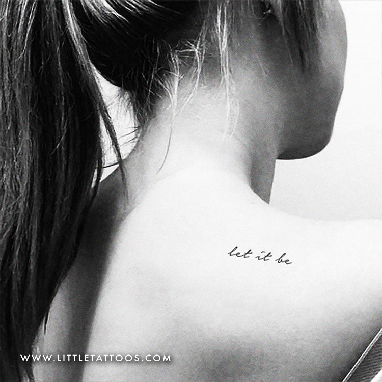 Let It Be Temporary Tattoo - Set of 3