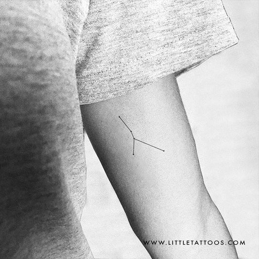Tatuaje temporal de la constelación de Cáncer - Juego de 3