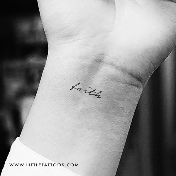 'Faith' Temporary Tattoo - Set of 3