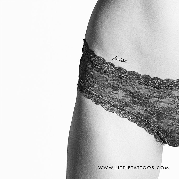 'Faith' Temporary Tattoo - Set of 3