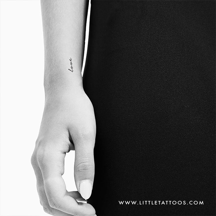 Tatuaje temporal "Amor" - Juego de 3