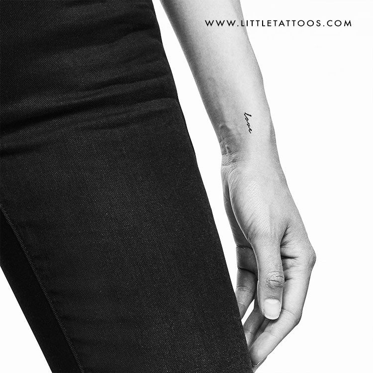 Tatuaje temporal "Amor" - Juego de 3
