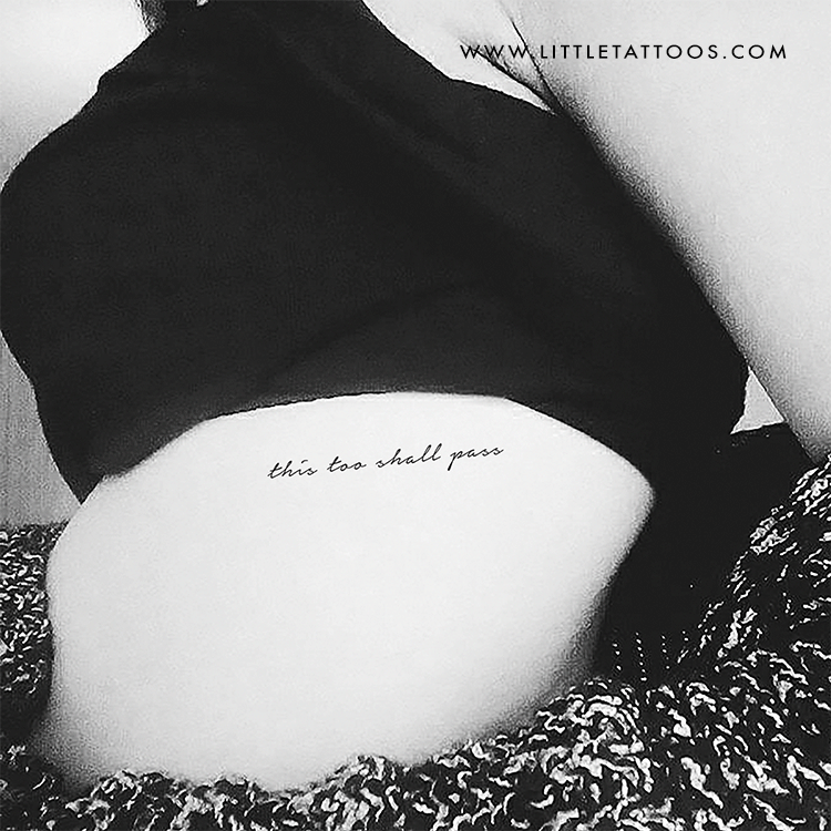 This Too Shall Pass Temporary Tattoo - Set of 3