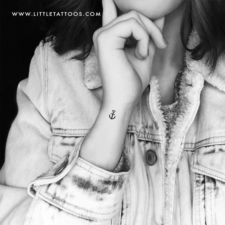 Love Anchor Temporary Tattoo - Set of 3