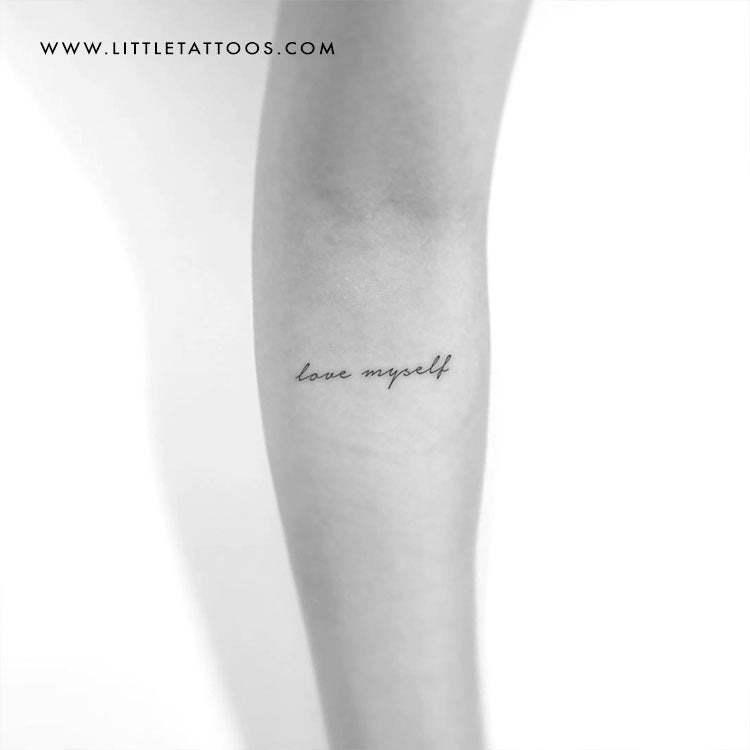 Tatuaje temporal "Love Myself" - Juego de 3
