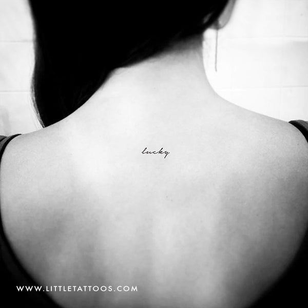 'Lucky' Temporary Tattoo - Set of 3