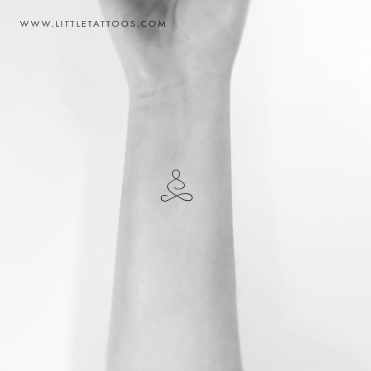 Tatuaje temporal de meditación - Juego de 3