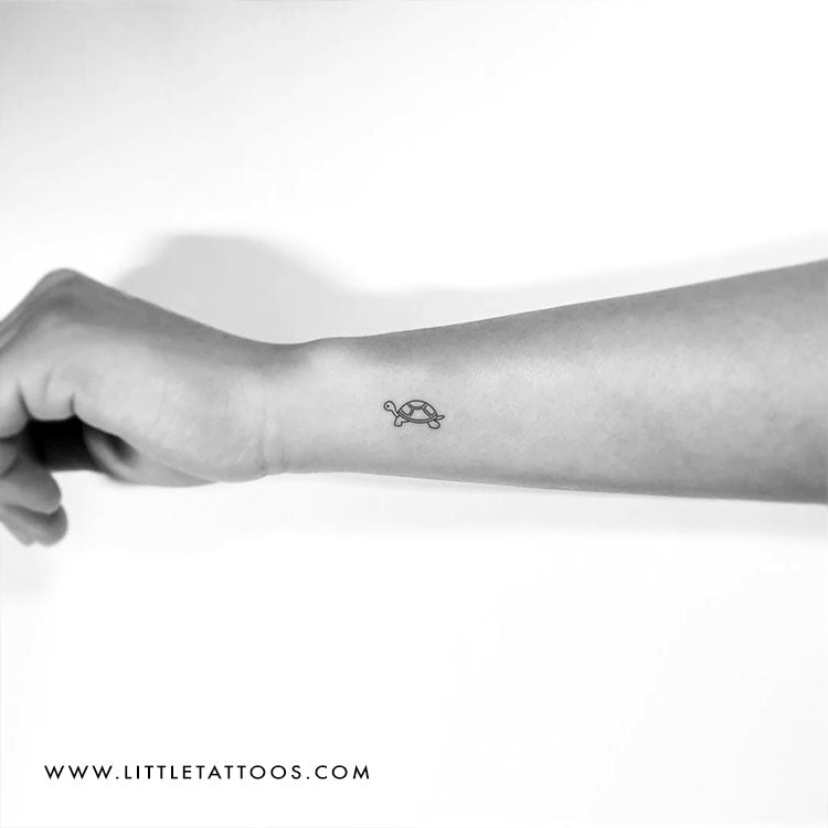 Tortoise Temporary Tattoo - Set of 3