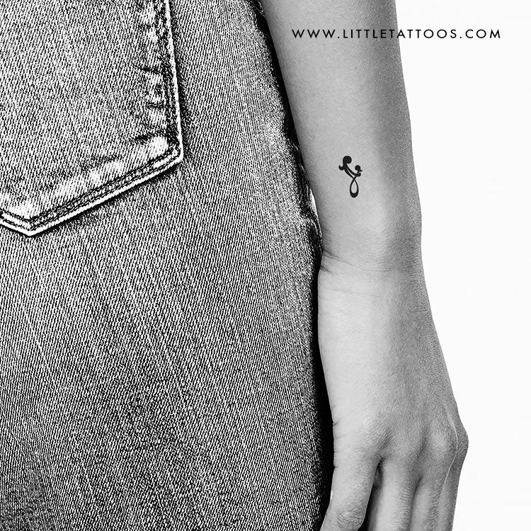 Mother Daughter Symbol Temporary Tattoo - Set of 3