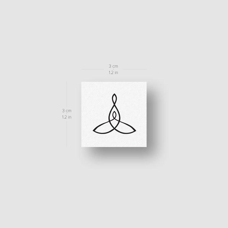 Mother And Child Symbol Temporary Tattoo - Set of 3