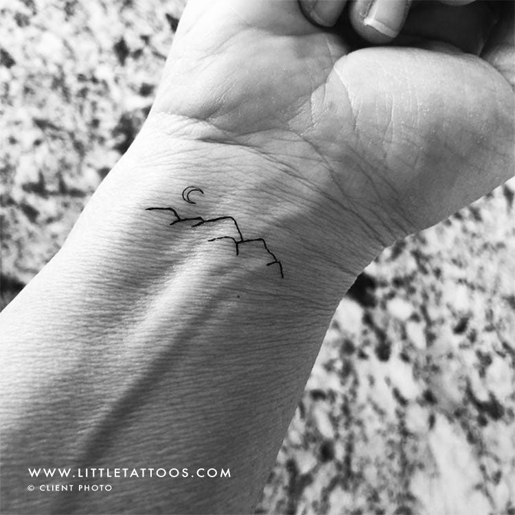 Mountain Temporary Tattoo - Set of 3