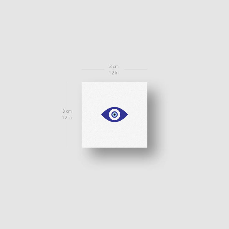 Tatuaje temporal de Nazar en forma de ojo - Juego de 3