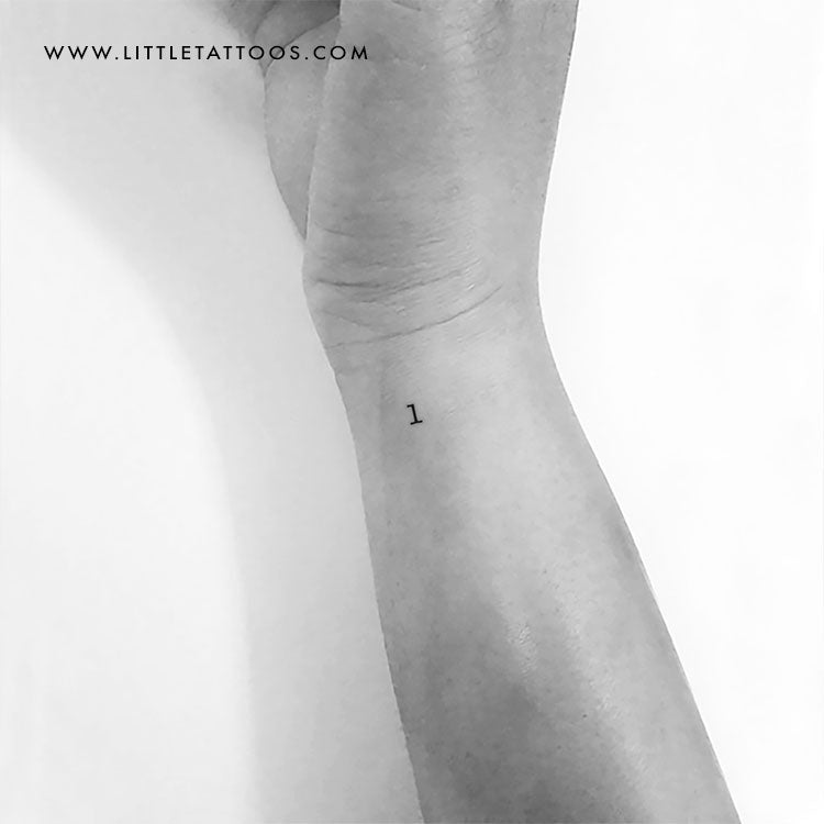0-9 Number Temporary Tattoo Set - Set of 3