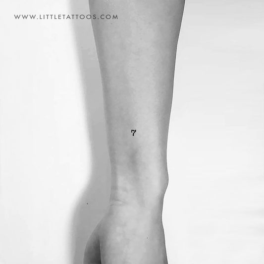 0-9 Number Temporary Tattoo Set - Set of 3