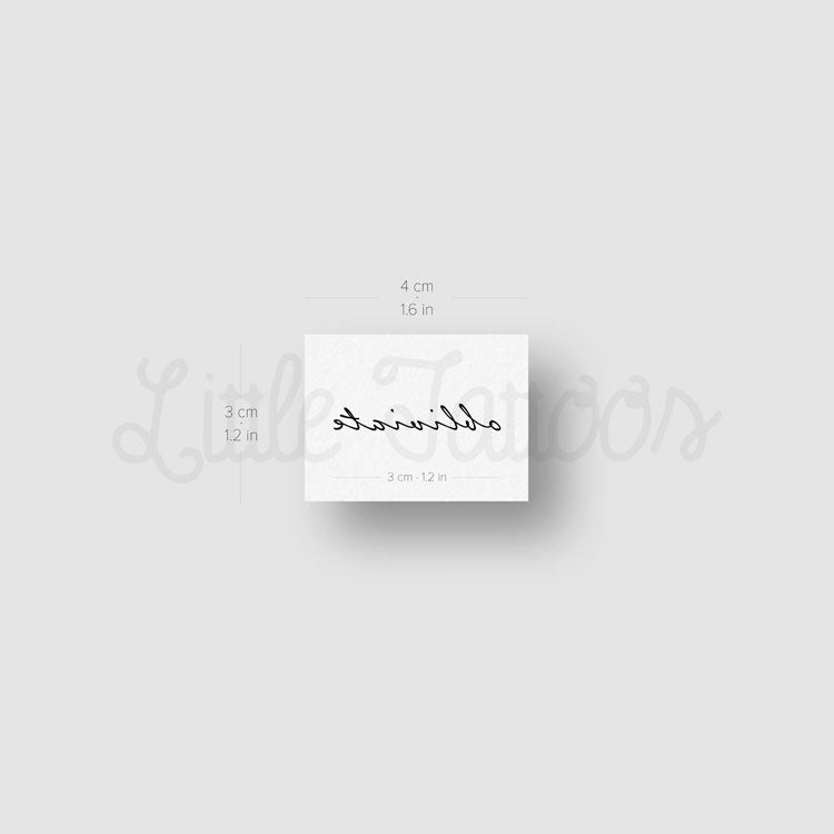 Tatuaje temporal Obliviate - Juego de 3