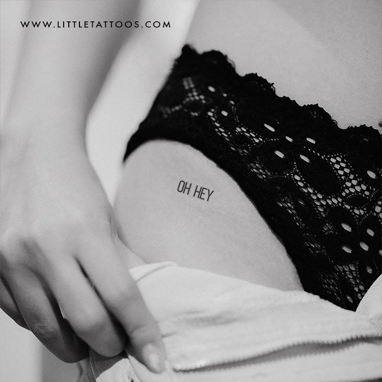 Oh Hey Temporary Tattoo - Set of 3