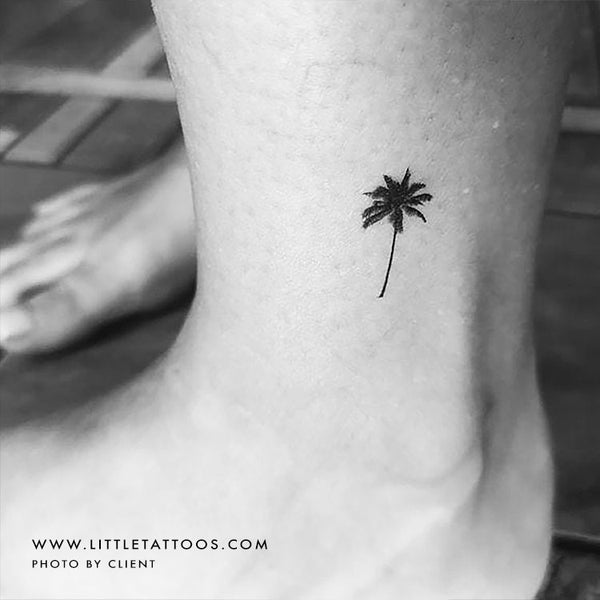 Small Palm Tree Temporary Tattoo - Set of 3 – Little Tattoos
