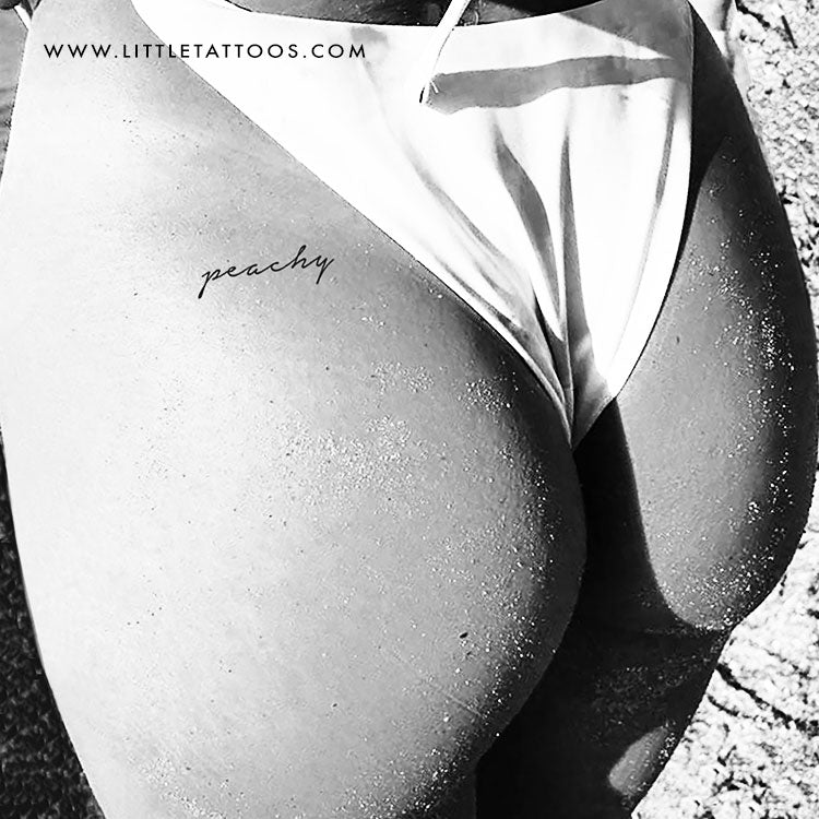 'Peachy' Temporary Tattoo - Set of 3