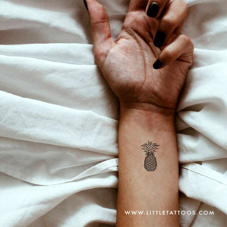 Pineapple Temporary Tattoo - Set of 3