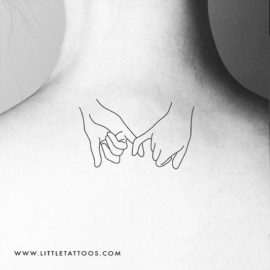 Tatuaje temporal Pinky Promise - Juego de 3